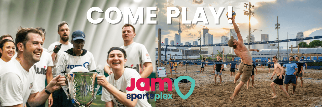 Rent beach volleyball courts of indoor soccer fields in downtown Toronto
